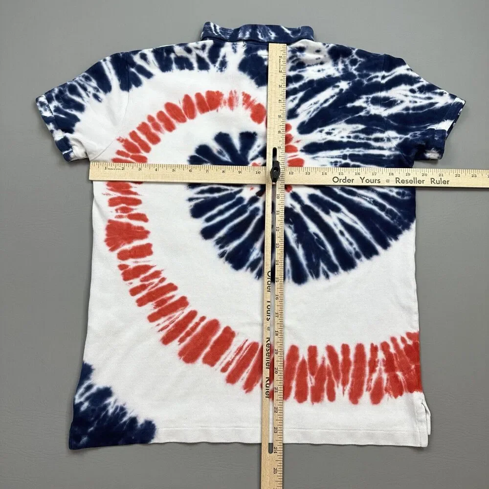 Polo Ralph Lauren Polo Shirt Mens Small Tie Dye Olympic Team USA Custom Slim Fit